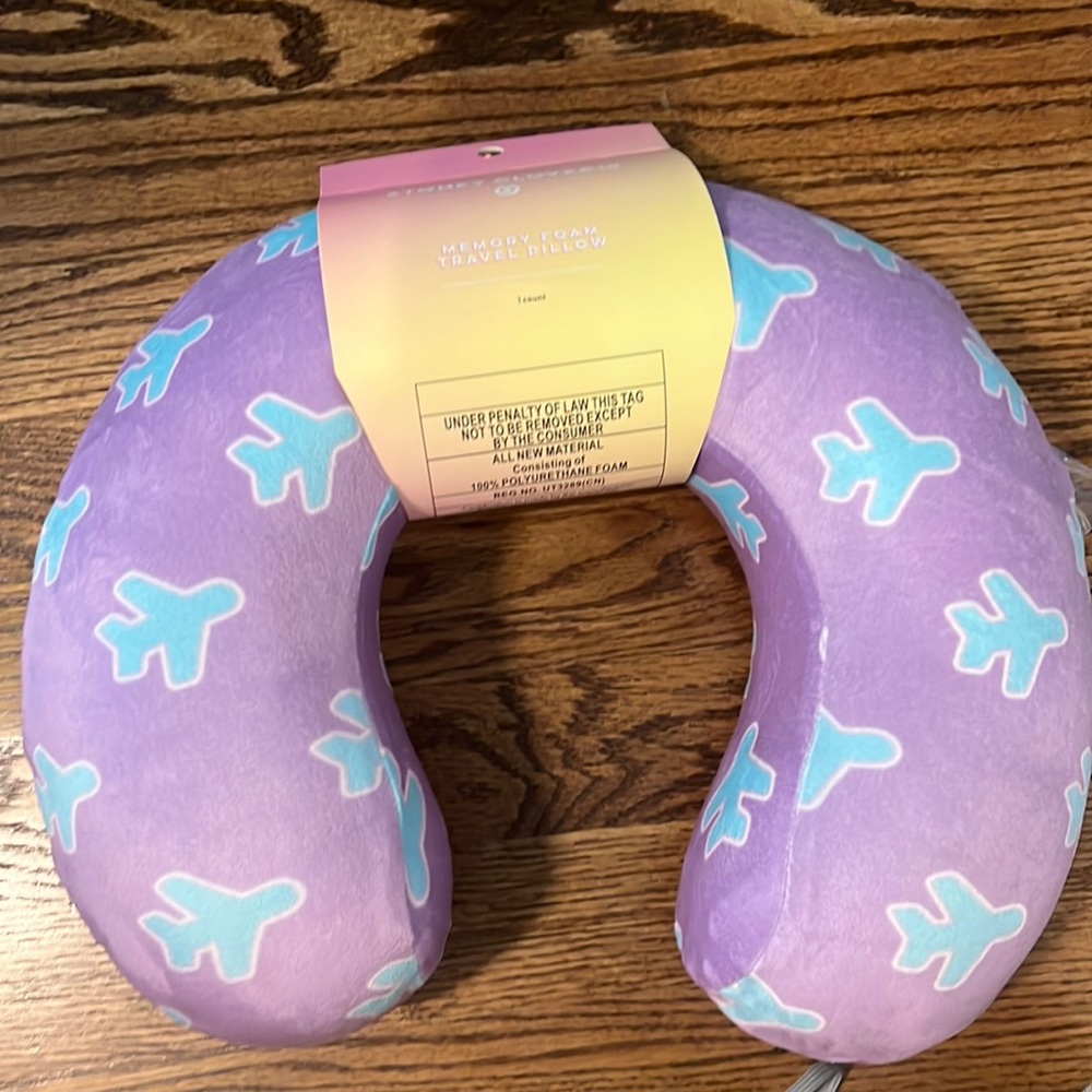 NWT Stoney Clover Lane airplane travel Neck Pillow, limited edition